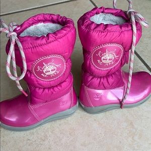 Timberland Pink Snow Boots Toddler 5.5